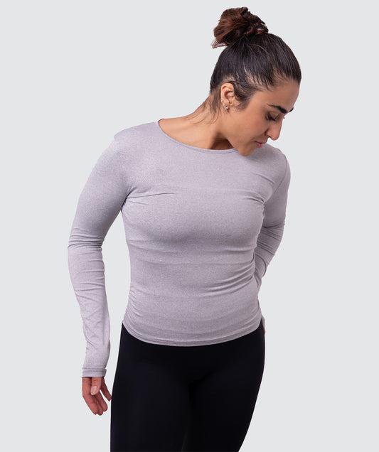 Fitted Long-Sleeve Contour Top – Stretch & Sculpt