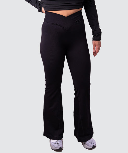 MotionFlex Seamless Ribbed Flare Leggings